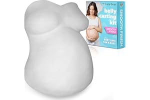 PROUD BODY Luna Bean Deluxe Belly Casting Kit - Easy Pregnancy Belly Cast with Smooth Finish - Gifts for Expecting Mom, Pregnant Mom to Be, Mothers Day - Baby Nursery Decor Keepsake - Pregnancy Must Haves