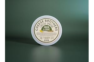 CHEESE BROTHERS INC Cheese Bros. | Onion & Chive Cheese Spread | Crafted in Wisconsin | 8 Ounces Each Pack