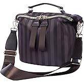 PAKFIEKS Nylon Crossbody Handbag for Women Anti-theft Purse Shopping Tote Bag Lightweight Shoulder Bag