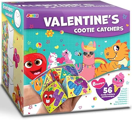 Amazon Com Joyin 56 Valentines Day Cootie Catcher Cards With