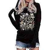 Live by The Sun Love by The Moon Hoodie Women's Sun and Moon Casual Long Sleeve Sweatshirt Round Neck Pullover Tops