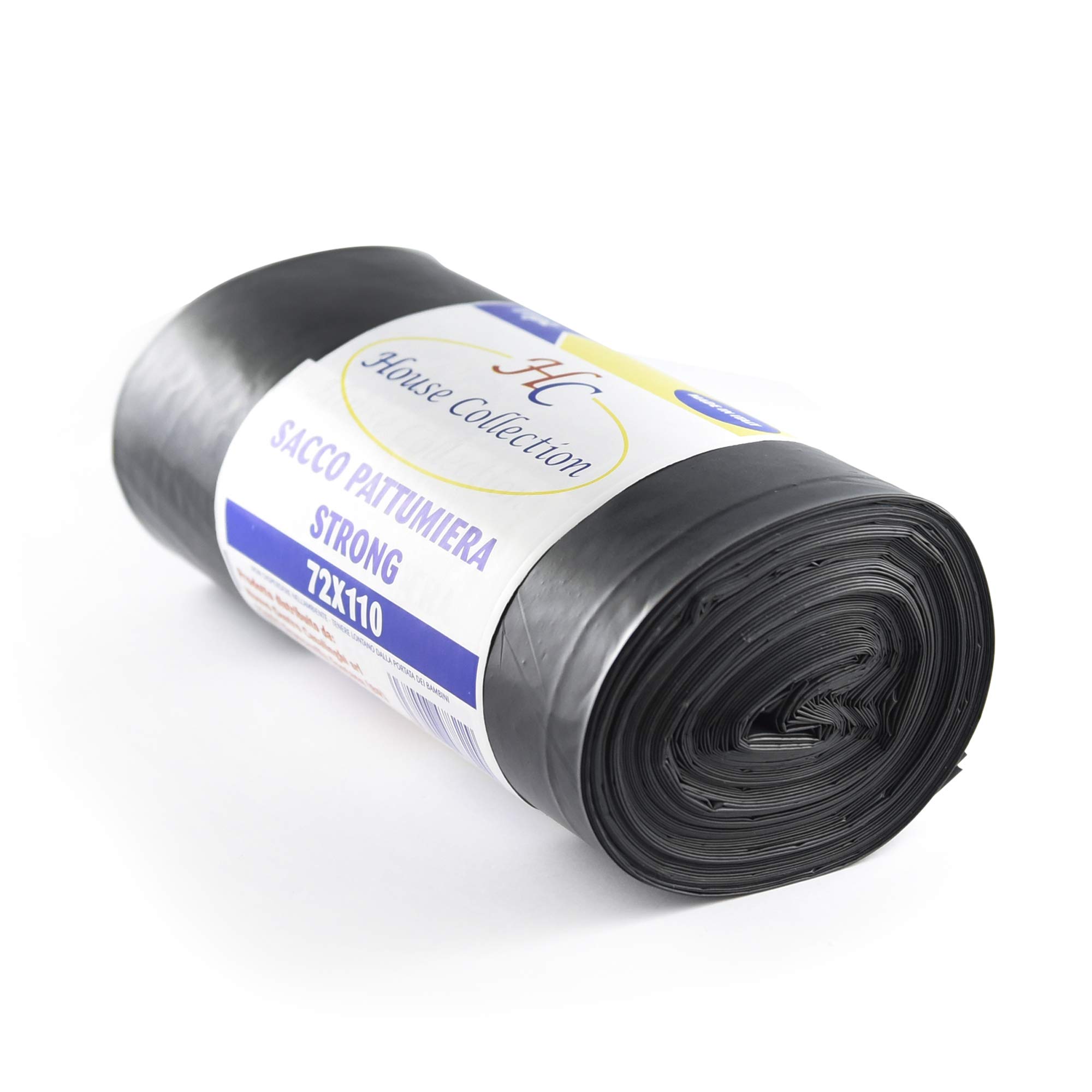 Elepacking Extra Strong Bin Bags, Black, 72 x 110, 11 Pieces, One Size,