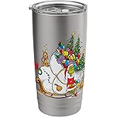 Dr. Seuss Grinch Sleigh Stainless Steel Insulated Tumbler