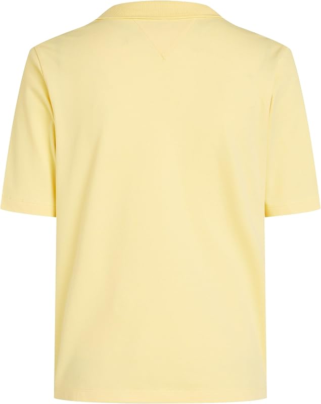 Polo Manches Courtes Femme 1985 Pique Regular Fit, Jaune (Citronella), S — photo 6 sur 6