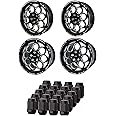 VMS WHEELS MODULO 17x10 & 18x5 5x115 & 20 LUG NUTS FOR 06-20 CHARGER CHALLENGER