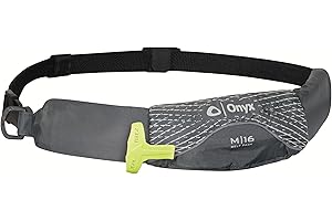 Onyx M-16 Manual Inflatable Belt Pack, U.S. Coast Guard Approved, Low Profile, Compact Design, Approved for users 16 years and older; and over 80 pounds