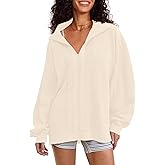 Gacaky Sweatshirt for Women Oversized Casual Open Neck Sweaters Hoodies Comfy Fall Pullover Tops Fashion Outfits Clothes