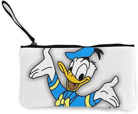 Amazon ドナルドダックが両手の壁紙を広げる1 小銭入れ コインケース カードケース 小物入れ 多機能 ズック財布 薄型 大容量 便利収納 男女兼用 12x22cm Wcxddp 小銭入れ