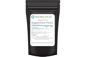 Prescribed For Life Fenugreek Powder 50% UV Saponins, Fenugreek Seed Powder for Natural Hair Health, Methi Seed Supplement, Vegan, Gluten Free, Non GMO (4oz / 113g)