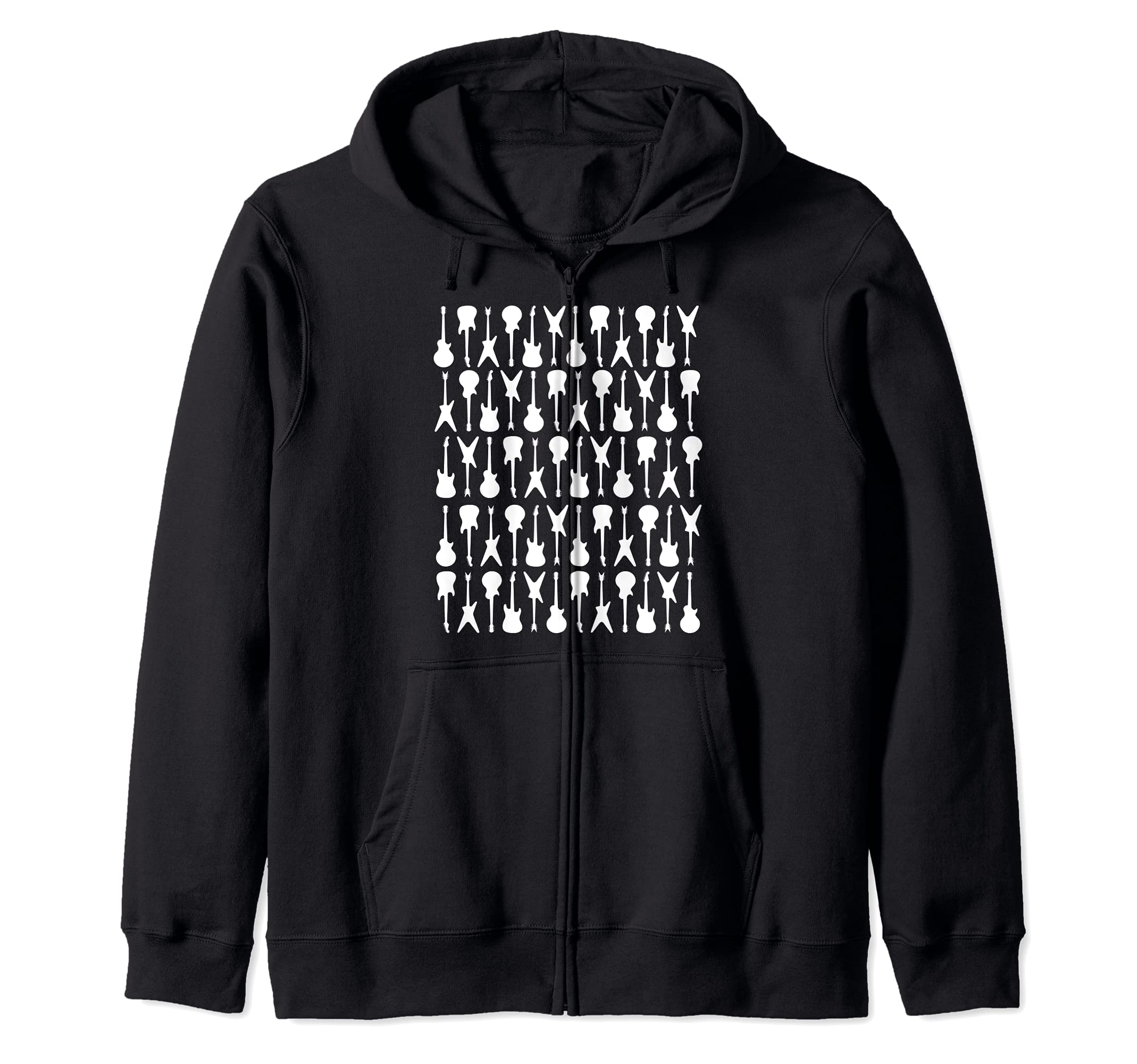 Guitaraholic Guitar design for Guitar Player Zip Hoodie
