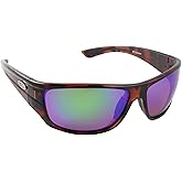 Sea Striker Bill Collector Polarized Sunglasses, Tortoise Frame, Green Mirror Lens