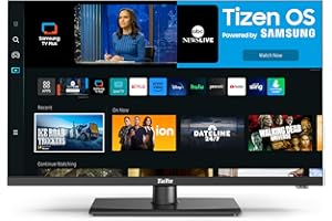 TuTu 25 Inch F-Series FHD Smart TV, Tizen OS Powered by SamsungTV1080p Full HD Central Stand TV with SamsungTV Plus, Netflix Disney+, Gaming Hub, HDR, Dolby Audio