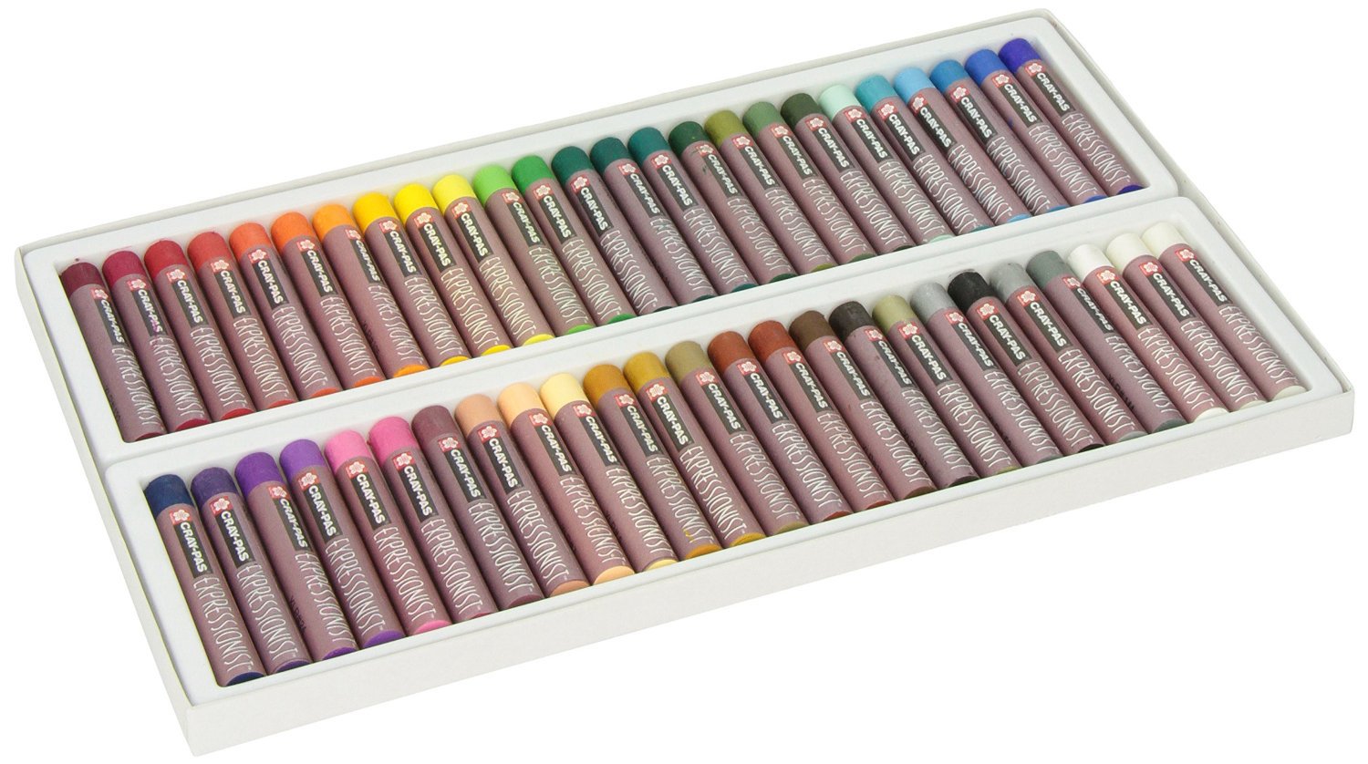 SAKURA Cray-Pas Expressionist Oil Pastel Set - Soft Oil Pastels for Artists - 50 Sticks