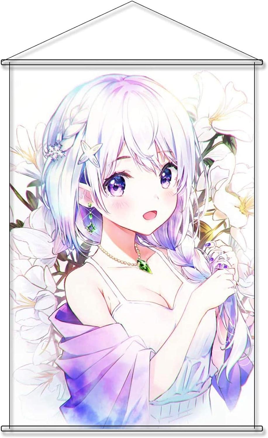 Amazon Co Jp Eir タペストリー Re ゼロから始める異世界生活 エミリア Emilia ポスターぶら下げ絵アニメ漫画同人誌アダルトエロ巨乳18カスタマイズ可能 90cmx60cm ホビー