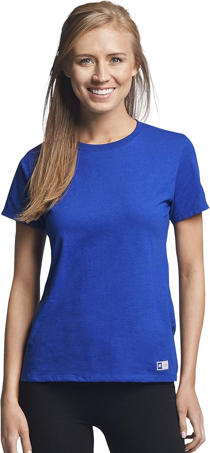 Russell Athletic Women's Cotton Performance T-Shirts at  Women’s Clothing store