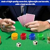 hioseyre Left Right Center Dice Game 4 Tubes 12 Dices 96 Chips 4 Colors view 4