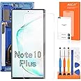OLED for Samsung Galaxy Note 10 Plus Screen Replacement for Samsung Note 10 Plus LCD Display SM-N975F SM-N975U LCD Digitizer Touch Assembly +Installation Video(Support Fingerprint) (Blue with Frame)