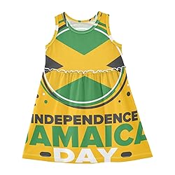 Aflyko Patriot Girls Sleeveless Dress Jamaica Star