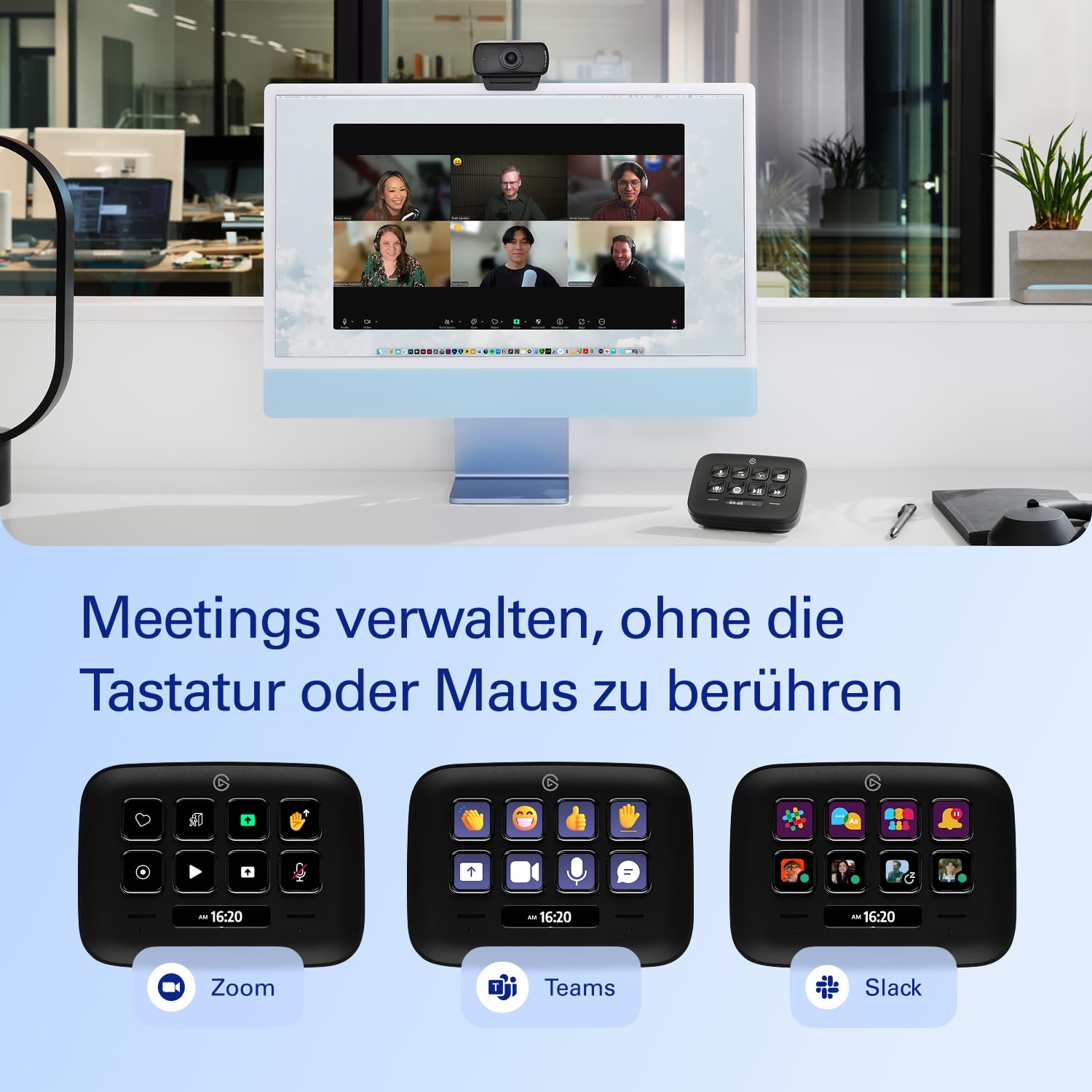 Elgato Stream Deck Neo Black – 8 anpassbare Tasten, 2 Touch Points, rasante Tasks & Workflows – Steuern Sie Word, Excel, PowerPoint, Teams, Zoom, Spotify etc - Kompatibel mit Mac und PC 3