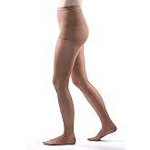 Allegro 20-30 mmHg Essential 33 Sheer Support Compression Pantyhose - Comfortable Women's Compression Hose with Closed Toe