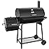 Royal Gourmet BBQ Charcoal Grill with Offset Smoker, 30'' L, New Process Paint Not Flake
