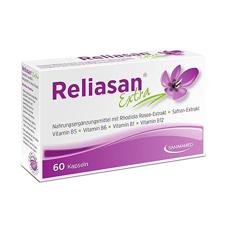Reliasan Extra - Natürliche Hilfe bei Stimmungsschwankungen & Antriebslosigkeit in den Wechseljahren - mit Rhodiola Rosea & S