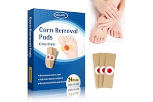 MQUPIN 24 Count Corn Removal Pads for Feet and Toe, Corn Feet Remover for Feet Extra Strength, Callous Remover