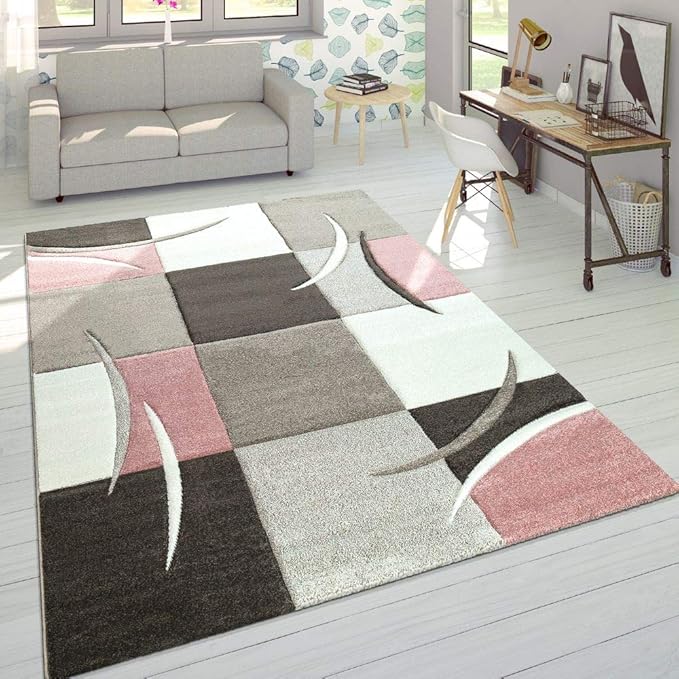 Home Furniture Diy Rugs Wohnzimmer Teppich Grau Patchwork Design Meliert Mit Konturenschnitt Dekoration Mtmstudioclub Com