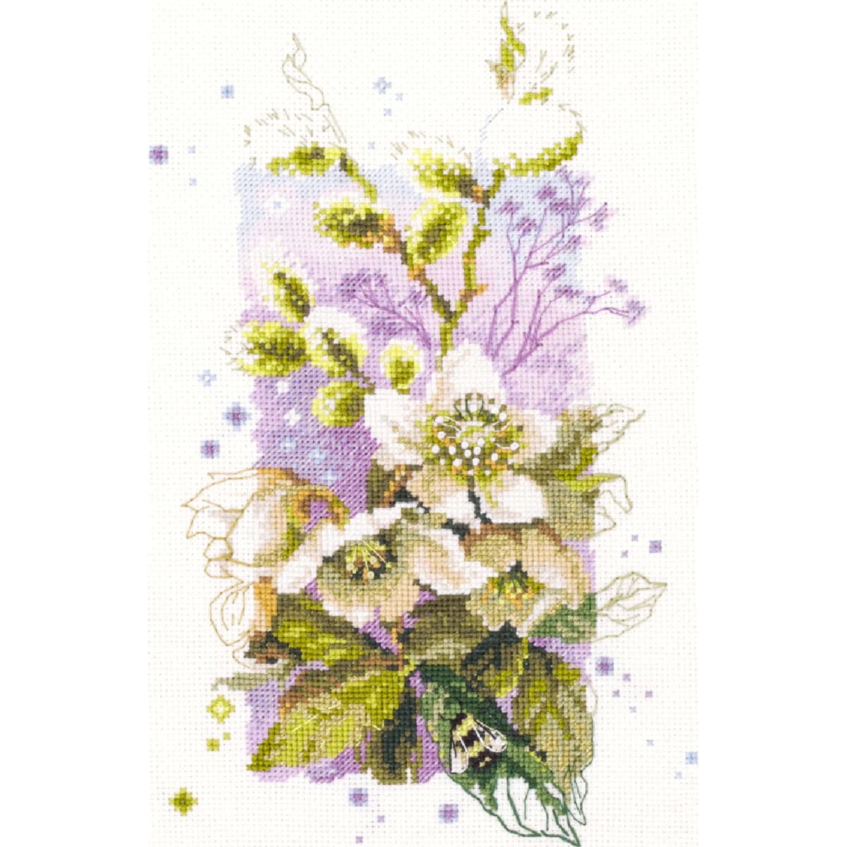 Magic needle 100-104 ZW Zweigart Edition Counted Cross Stitch Kit Cotton Multi-Coloured 14 x 23 cm