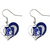 aminco NCAA womens Swirl Heart Earrings