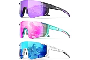 OUKEMAX Polarized Sports Sunglasses for Women men, UV400 Protection, TAC Lenses for Running, Cycling, Baseball, Hiking