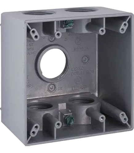 Hubbell-Raco 5338-0 Weatherproof Box, 2 Gang, 31 Cu L X 4-1