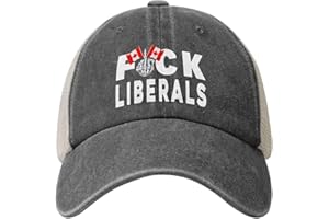 Fuck Liberals - Save Canada Fuck Liberals Baseball Cap Men Women - Classic Adjustable Plain Hat Black -y1551