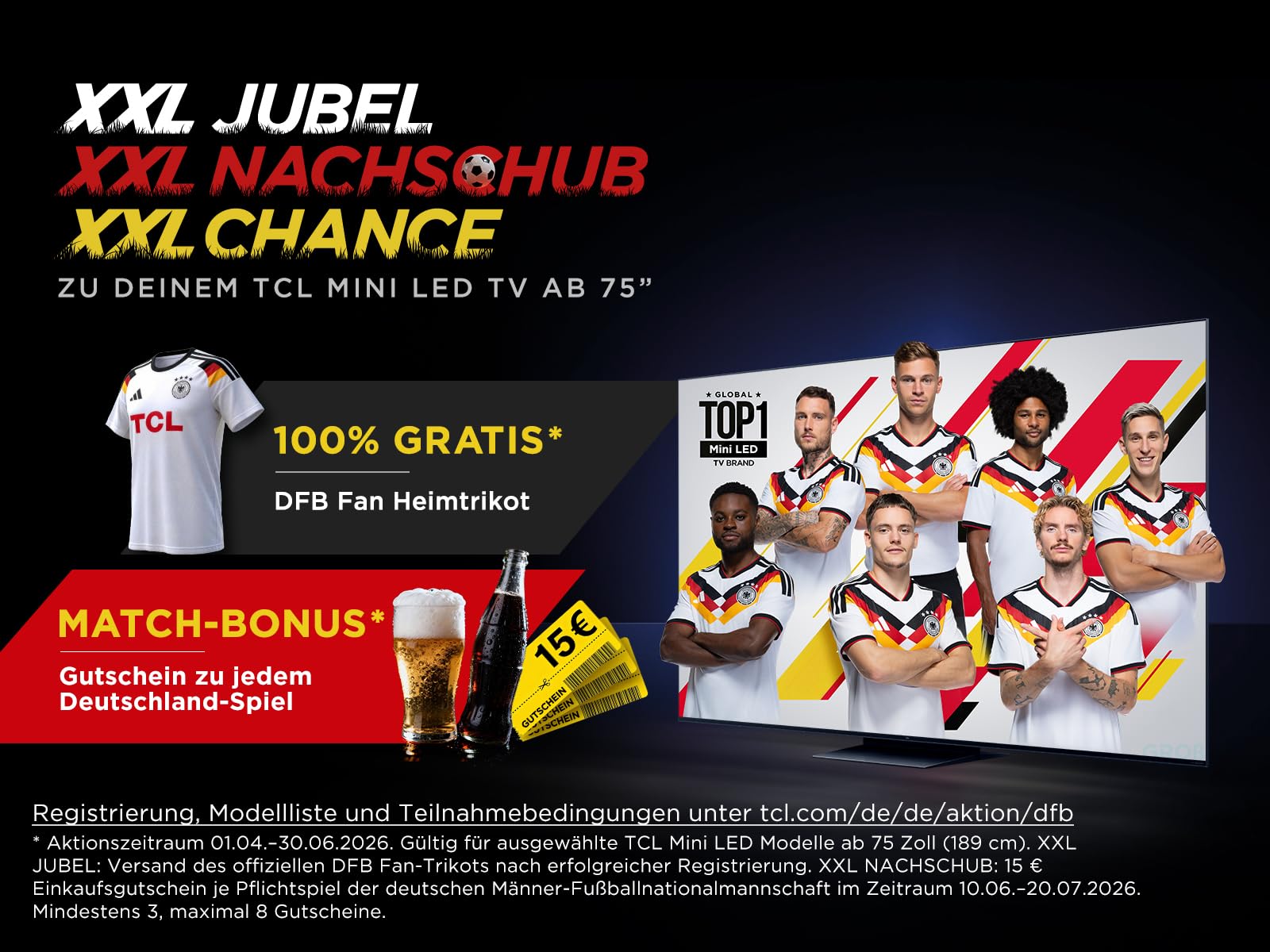 TCL 85Q7C QLED Mini LED Fernseher, 85 Zoll, 4K HDR Premium, Dolby Vision IQ & Atmos, Smart TV mit Google TV, 6.2.2 Sound, 144Hz VRR, AMD FreeSync Premium Pro, HDMI 2.1, AirPlay 2 2