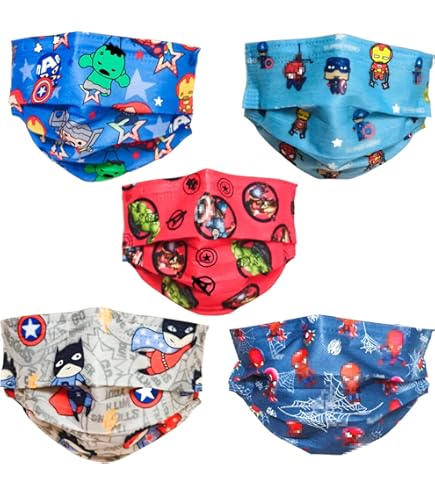 50 Uds. Mascarilla Desechable Para Niños Con Estampado De Dibujos Animados Mascaras Protectoras Para Ninos Banyuo Hogar - Foto 8