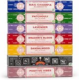 Satya Incense Gift Collection - Handcrafted Floral Sticks - 7 Pack