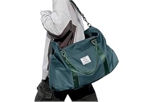 SEAFEW Sport Travel Duffle Bag Large Gym Tote Bag for Women, Weekender Bag Carry on Bag for Airplane, Ladies Beach Bag Overnight Bag Waterproof Bag Luggage Bag with Wet Bag Peacock Blue