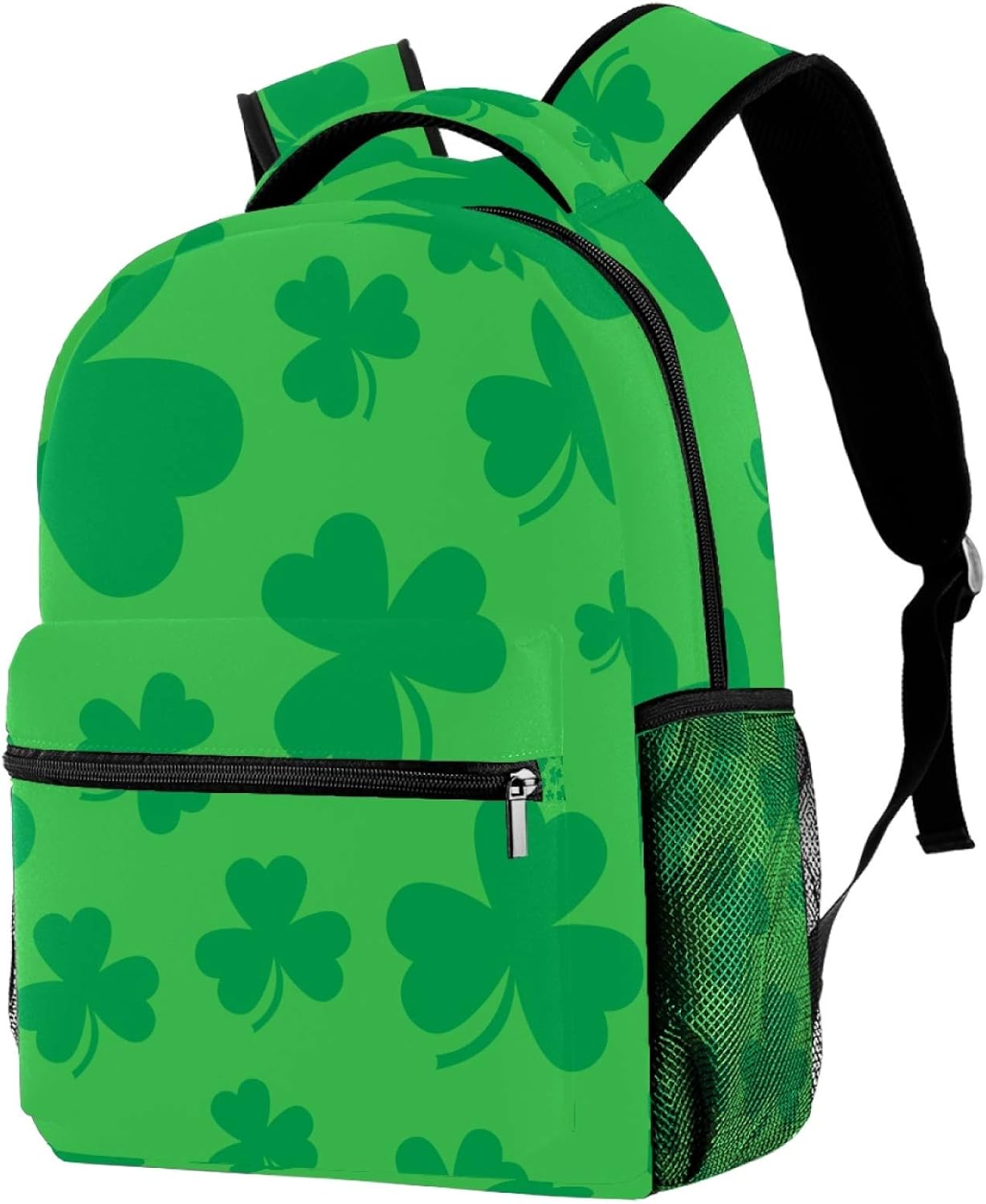 Backpack Kids School Bag Backpack Green Lucky Irish Clover For St