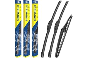 3 wipers Replacement for 2012-2019 Hyundai Accent,2018-2023 Hyundai Kona Windshield Wiper Blades Original Equipment Replaceme