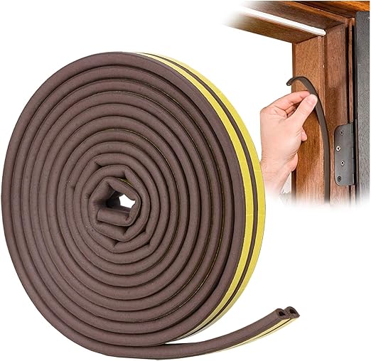 Dichtungsband Fur Turen D Profil Turdichtungen Fur Turen Und Fenste Turen Dichtung Gegen Kalte Zugluft Larm Von Youshares 20 Fuss Braun Amazon De Kuche Haushalt