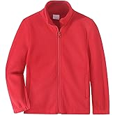 Spring&Gege Kids Lightweight Polar Fleece Jackets Boys Girls Soft Full-Zip Outwear