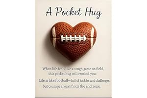 Golf Pocket Hug,Baseball Pocket Hug,Sport Themed Ball Decor Pockets Hugs Gift with Inspirational Card,Heart-Shaped Ball Sport