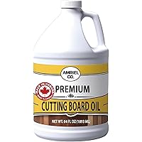 Cutting Board Oil 64 fl oz – 100% Food-Grade Mineral Oil for Protecting and Restoring Wooden Cutting Boards BY AMRIEL CO.