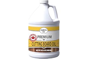Cutting Board Oil 64 fl oz – 100% Food-Grade Mineral Oil for Protecting and Restoring Wooden Cutting Boards BY AMRIEL CO.