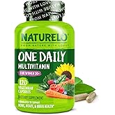 NATURELO One Daily Multivitamin for Women 50+ (Iron Free) - Menopause Support for Women Over 50 - Whole Food Supplement - Non-GMO - No Soy - 120 Capsules - 4 Month Supply