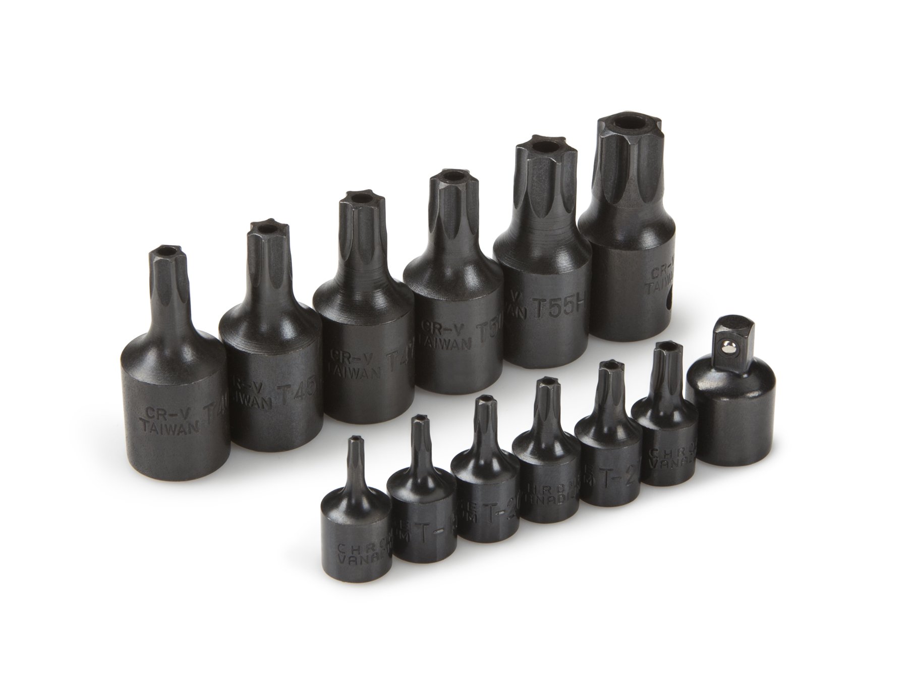 TEKTON 1/4, 3/8 Inch Drive Tamper-Resistant Star Bit Socket Set, 13-Piece (TR10-60) | 4916