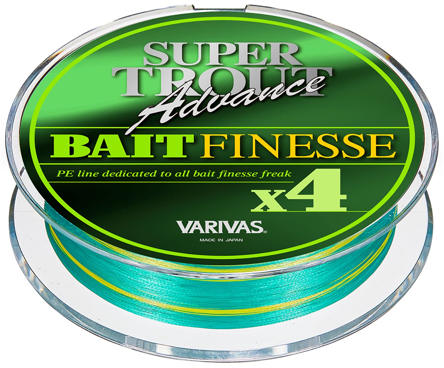 バリバス スーパートラウトアドバンスベイトフィネスPEX4 ライトグリーン+ライトイエローの商品画像