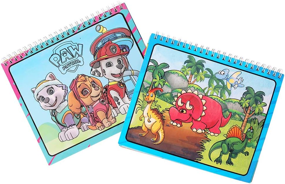 2 Pack Water Wow Books,Travel Toys for Toddlers Water Books Drawing Learning Toy Educational,Can Reusable, No Ink, Safe Toy, Includes Magic Pen.