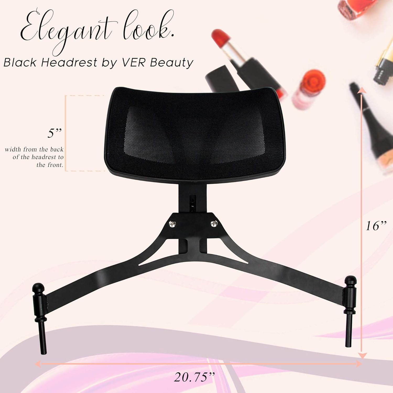 Professional Makeup Artist Chair Directors Chair, Portable Chair, Foldable Aluminum Makeup Chair with Head Rest in Rose Gold by Ver Beauty: Kitchen & Dining