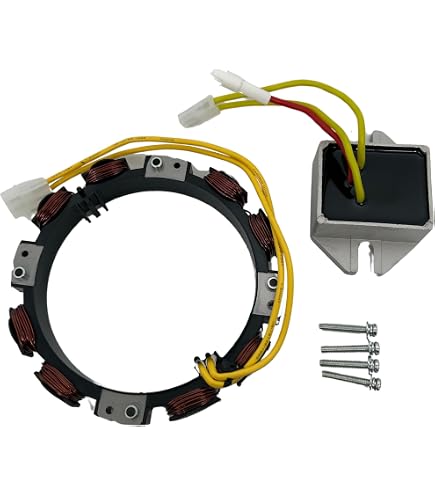 Alternateur Pour Tondeuse Briggs & Stratton, John Deere – Référence 592830, 10-16 A – Avec Régulateur Tension – Compatible Modèles GT235, LT166, Etc.
